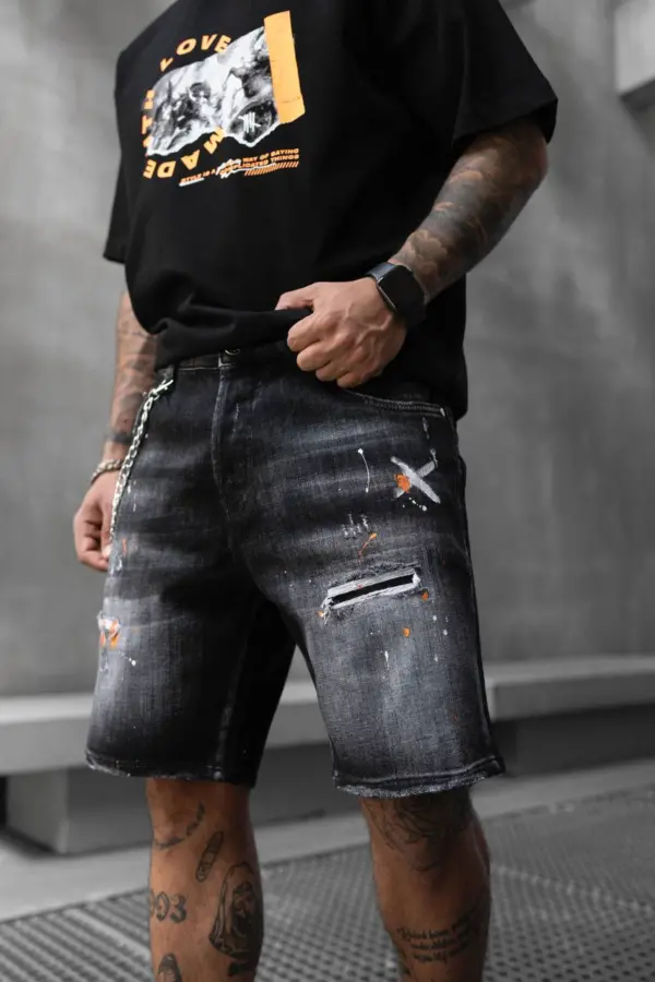 Blugi Scurti Black Island Loose Fit 16771